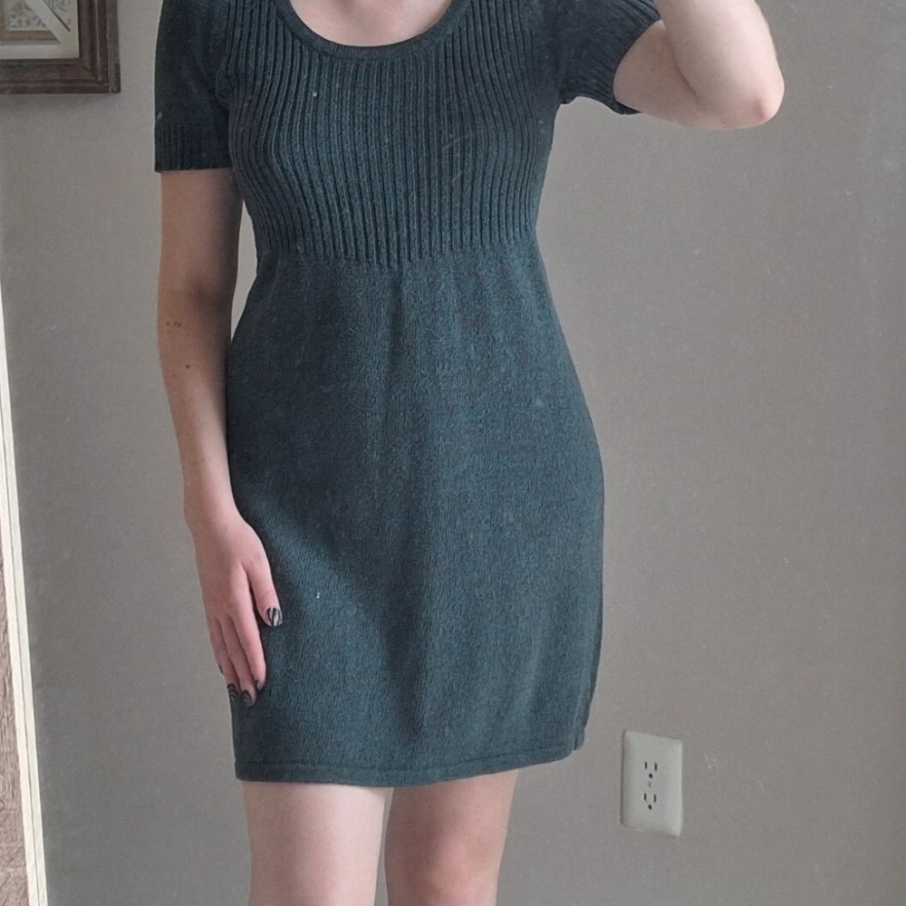 Cato Charcoal Knit Midi Dress